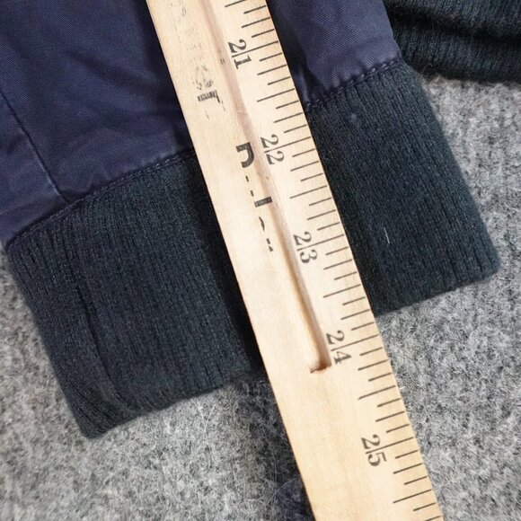 Rogues Gallery Jacket XL Blue Bomber Embroidered Double Side Cotton - Picture 9 of 9